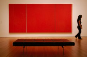 Barnett Newman. Vir Heroicus Sublimis. 1950-51. Oil on canvas, 242.2 x 541.7 cm. The Museum of Modern Art, New York